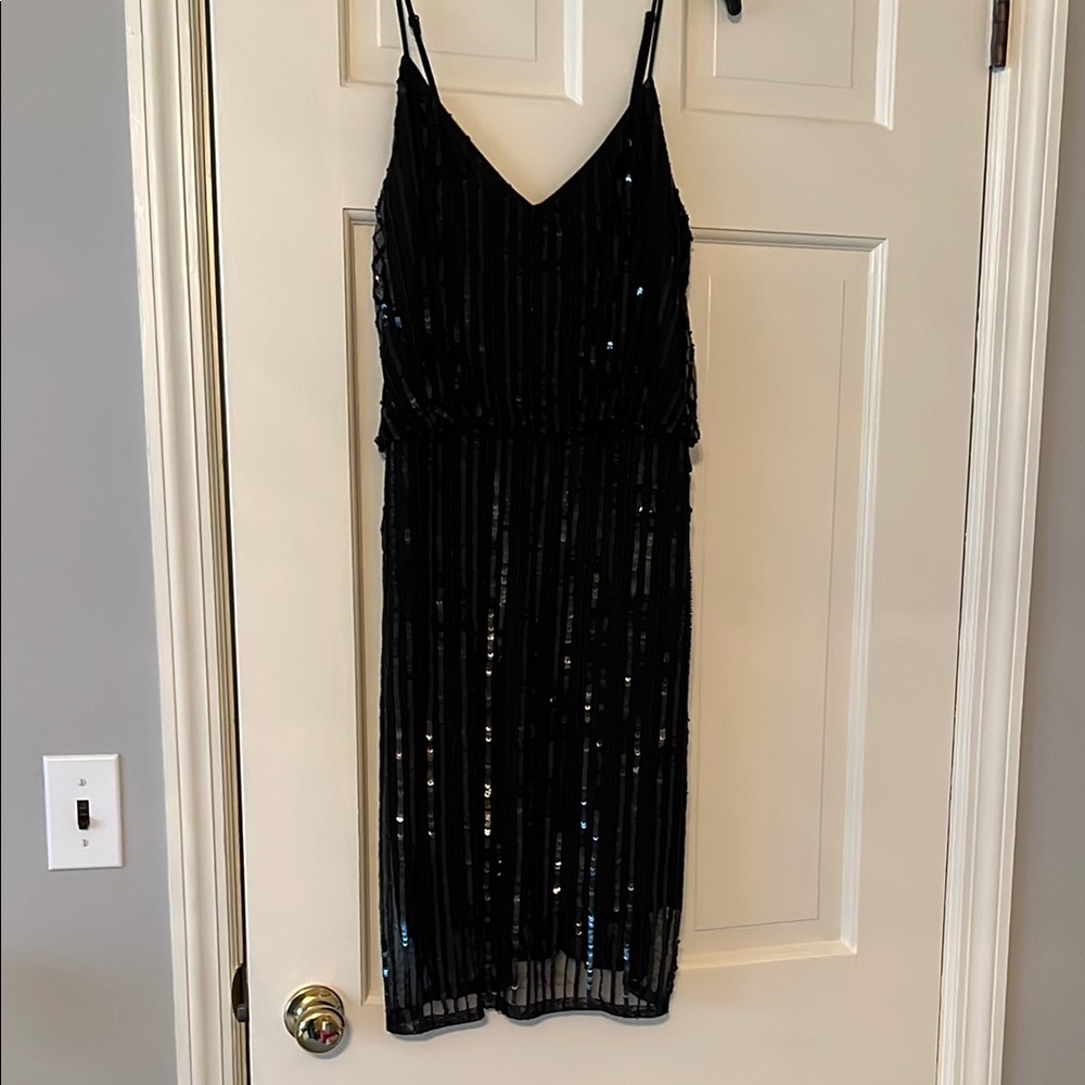 Black Sequin Dress